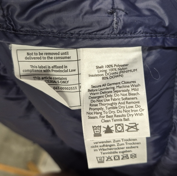 Eddie Bauer Womens CirrusLite Down Parka Hooded Jacket 650 Fill Size XL Blue - Picture 9 of 12